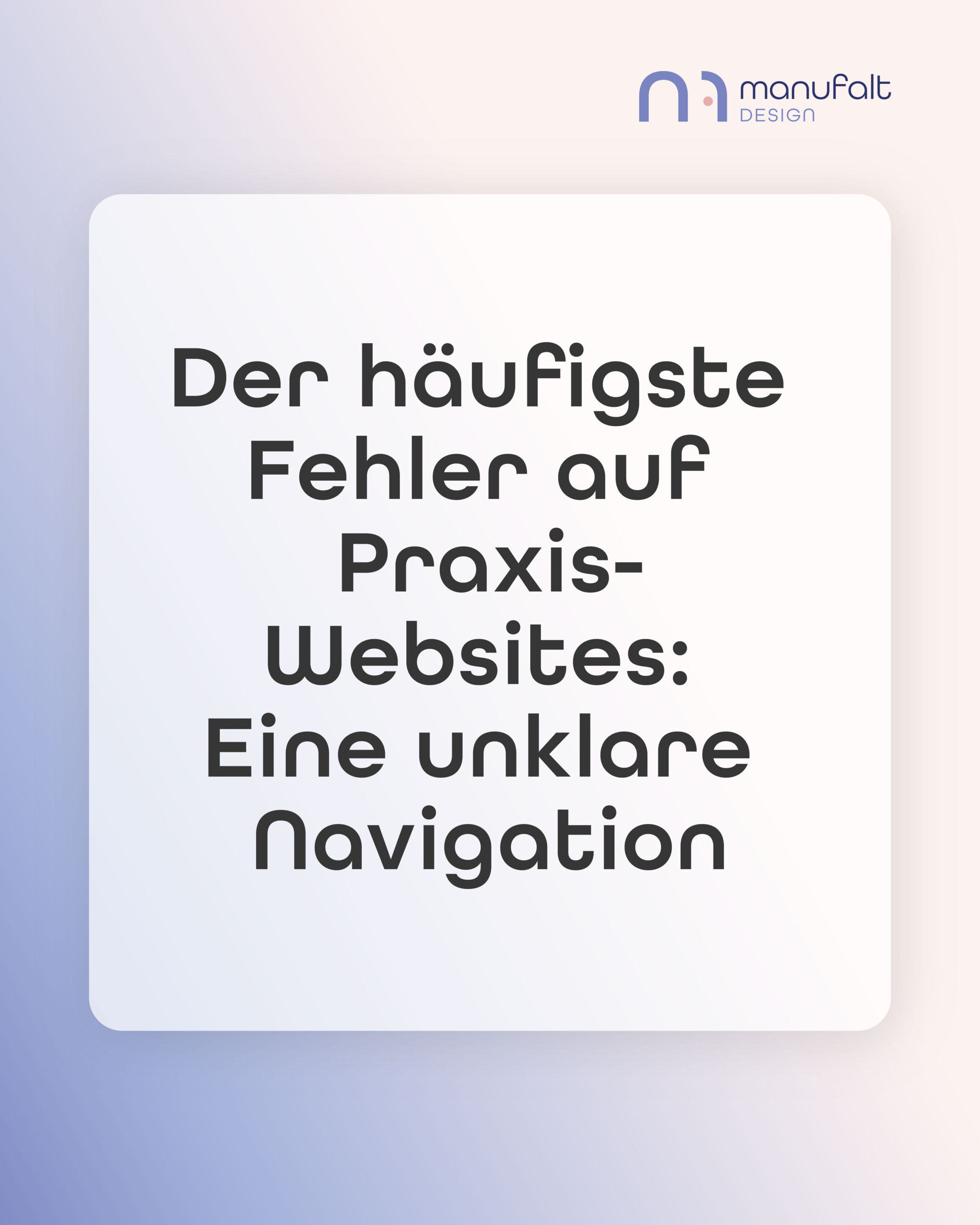 Der häufigste Fehler auf Praxis-Websites: Eine unklare Navigation